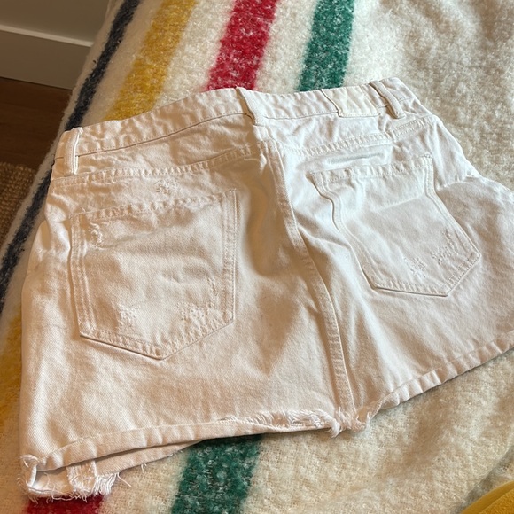 ZARA WHITE DENIM MINI SKIRT - Picture 3 of 4